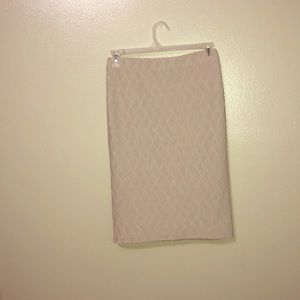 Cream/beige pencil skirt